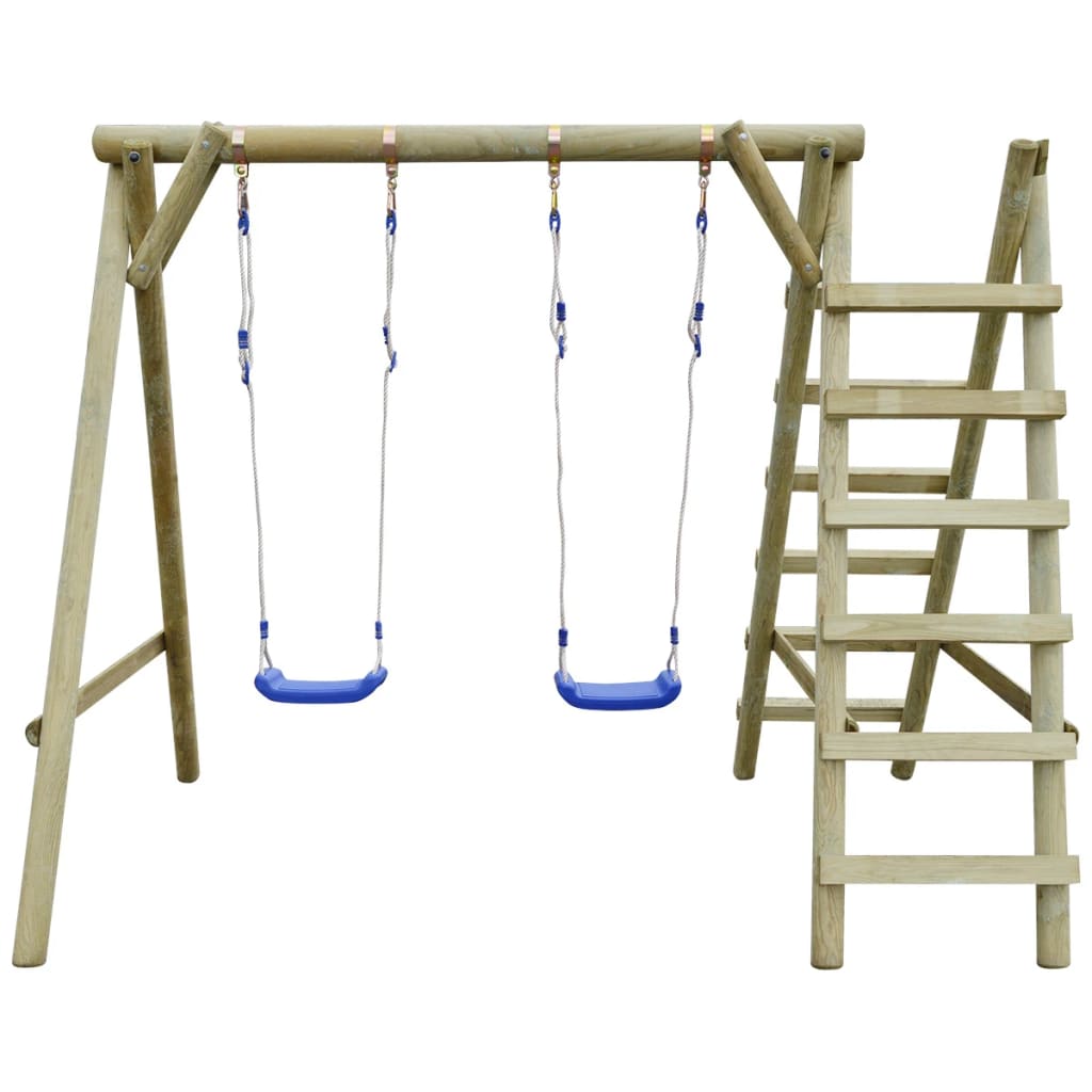Schommelset Met Ladders 268X154X210 Cm Grenenhout