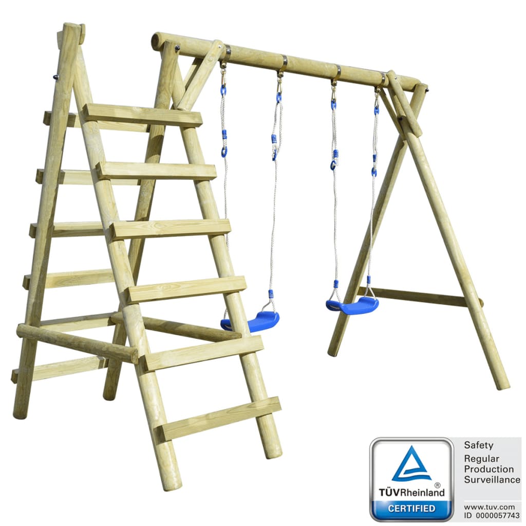 Schommelset Met Ladders 268X154X210 Cm Grenenhout