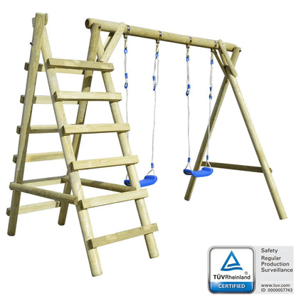 Schommelset Met Ladders 268X154X210 Cm Grenenhout