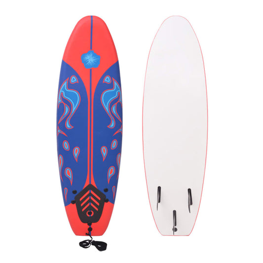 Surfboard Blauw En Rood 175 Cm