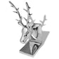 Boekensteunen Herten 2 Stuks Aluminium Zilver