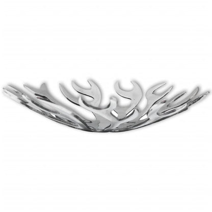Fruitmand Vlammenvorm Zilver Aluminium