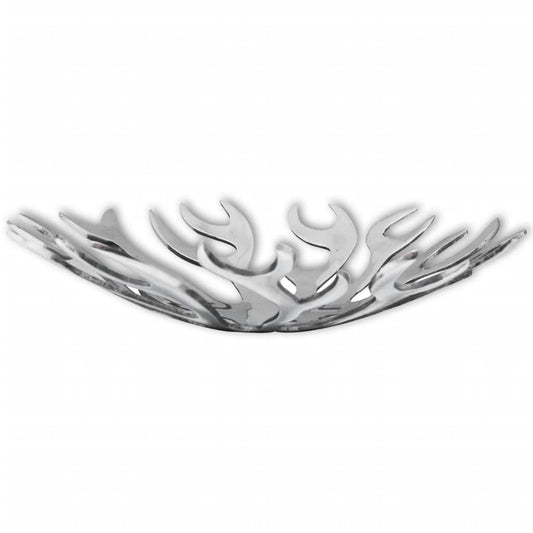 Fruitmand Vlammenvorm Zilver Aluminium