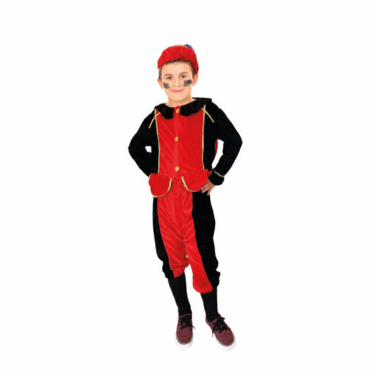 Basic Pietenpak 5-7 Jaar Rood/Zwart
