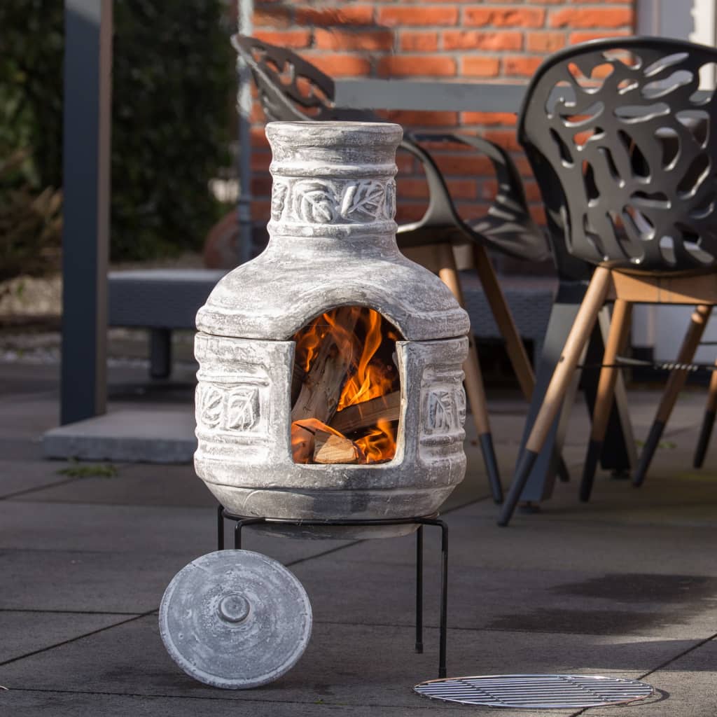 Redfire Haard Met Rooster Acopulco Klei Lichtgrijs
