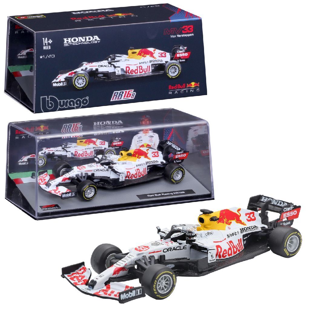 Burago Red Bull Max Verstappen Rb16B Formule 1 Auto