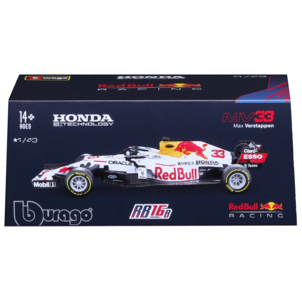 Burago Red Bull Max Verstappen Rb16B Formule 1 Auto