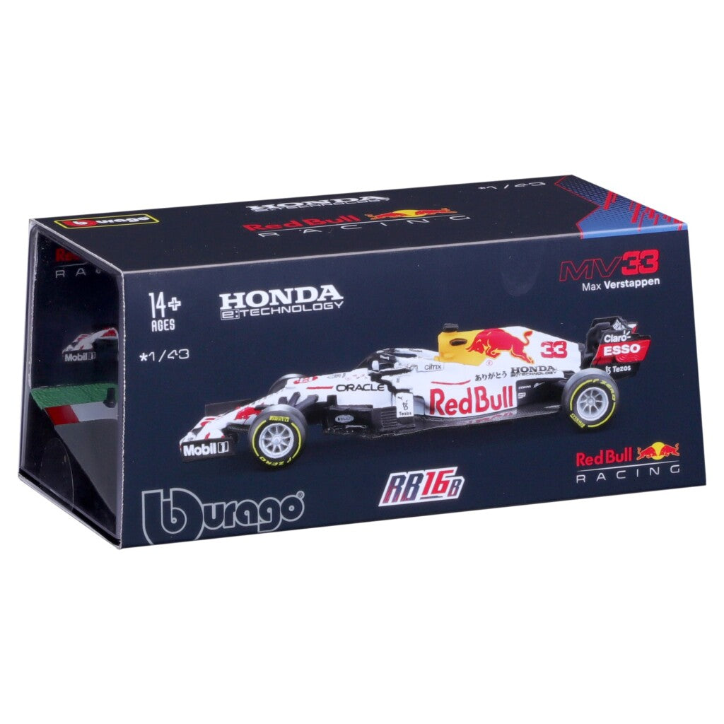 Burago Red Bull Max Verstappen Rb16B Formule 1 Auto