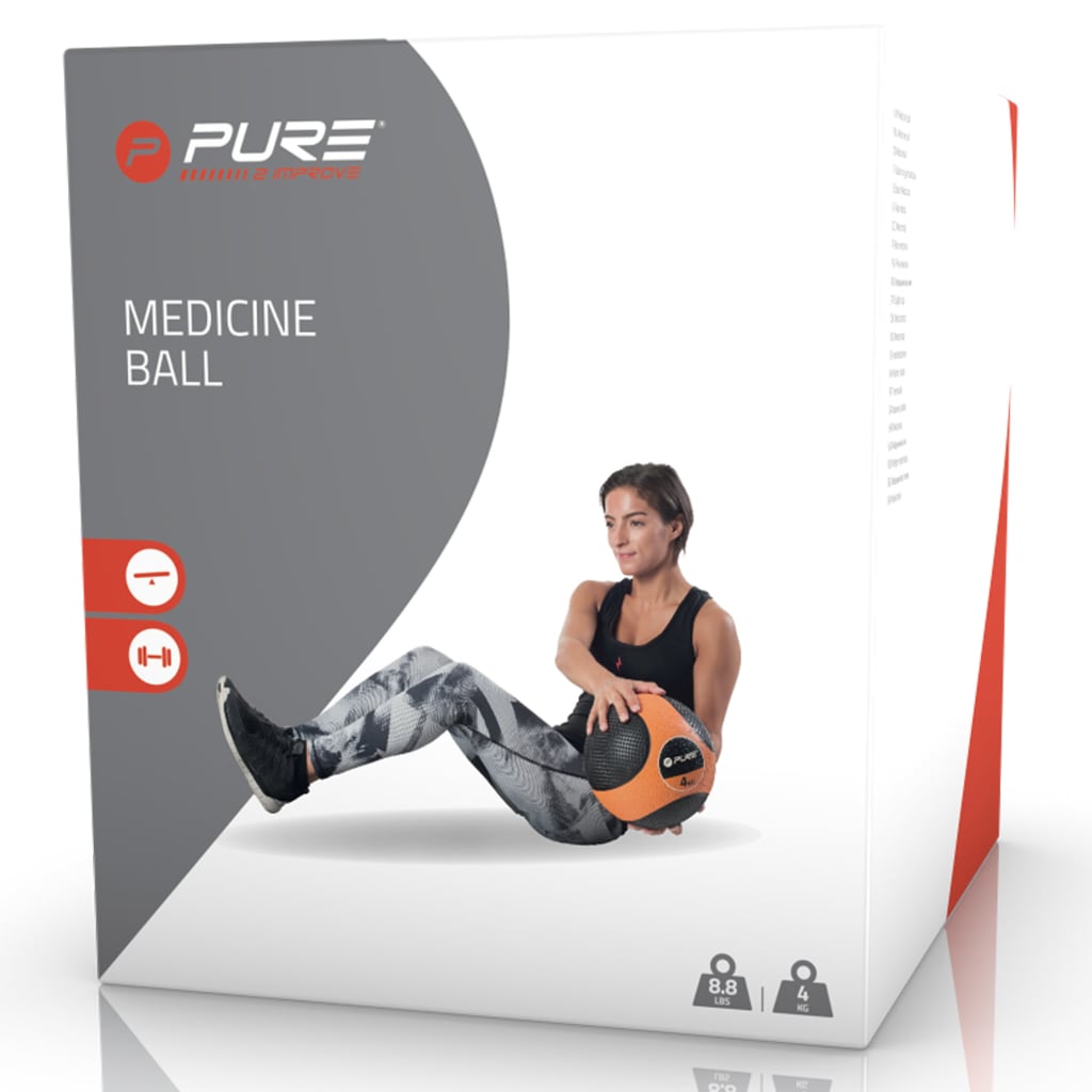 Pure2Improve Medicijnbal 4 Kg Oranje