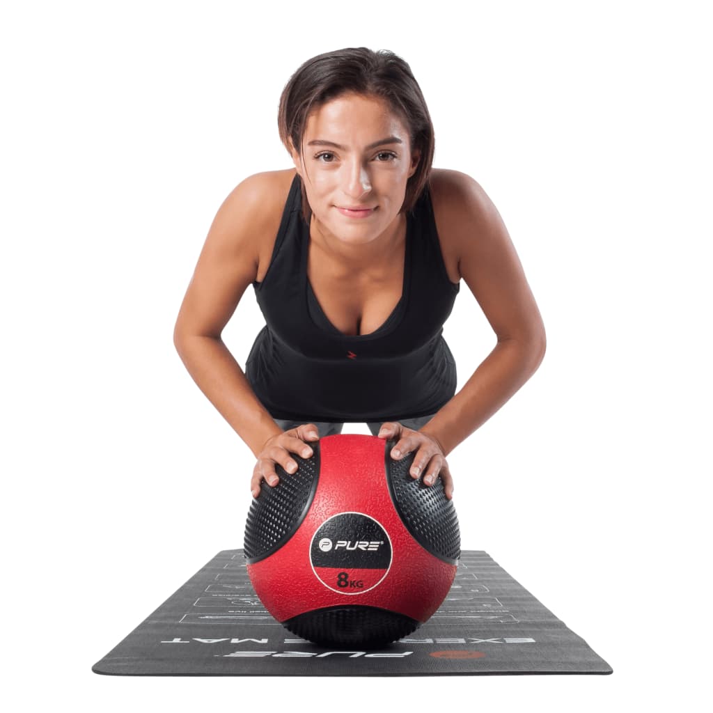 Pure2Improve Medicijnbal 8 Kg Rood