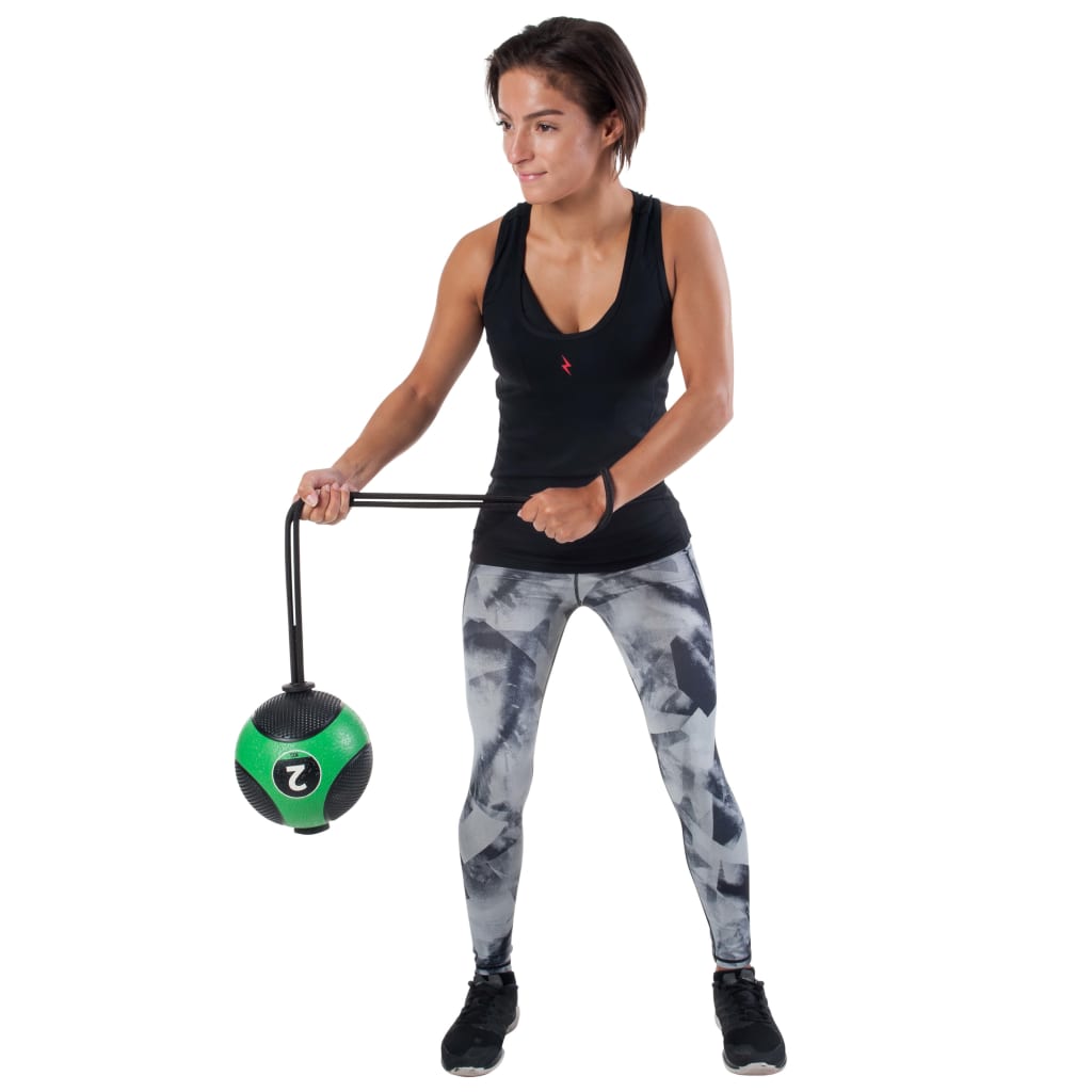 Pure2Improve Medicijnbal Met Touw 2 Kg Groen
