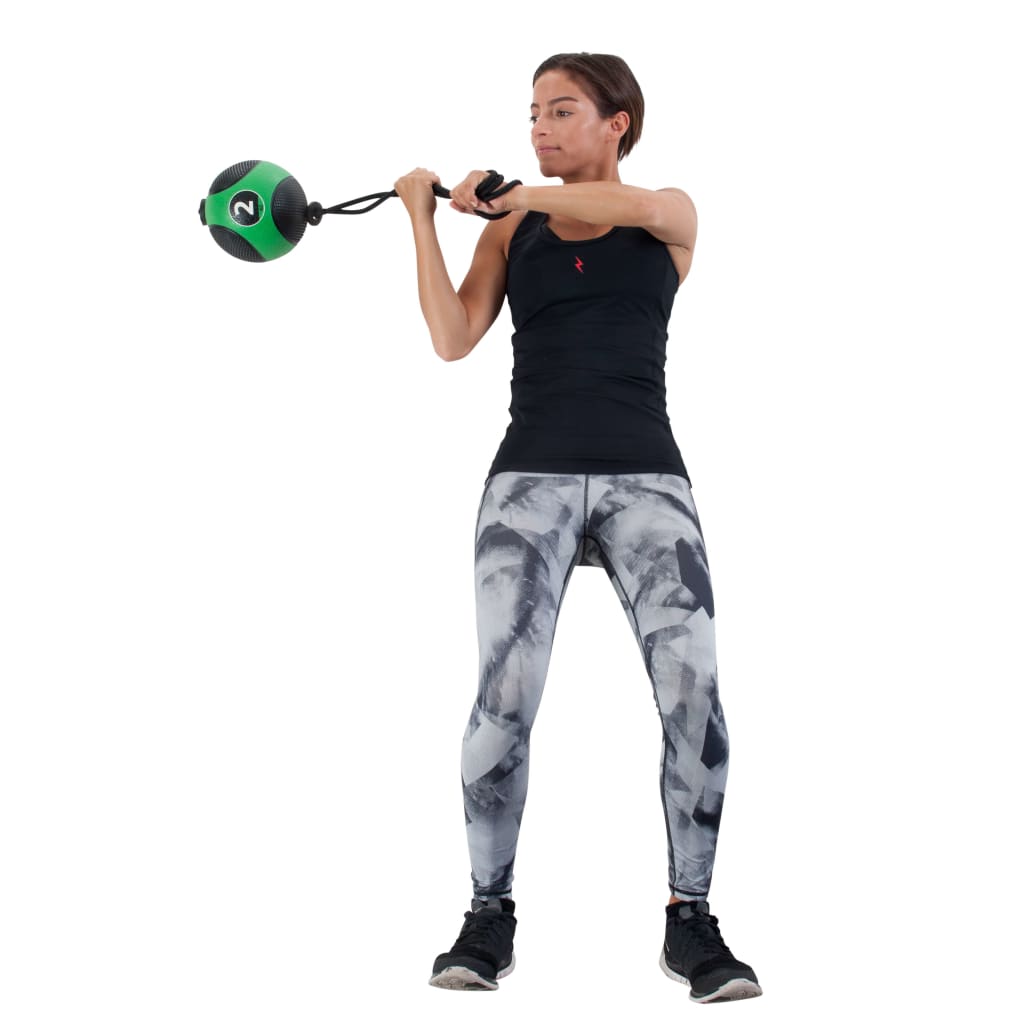 Pure2Improve Medicijnbal Met Touw 2 Kg Groen
