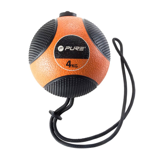 Pure2Improve Medicijnbal Met Touw 4 Kg Oranje