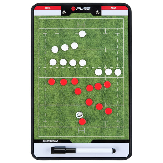 Pure2Improve Coach-Bord Dubbelzijdig Rugby 35X22 Cm P2I100670