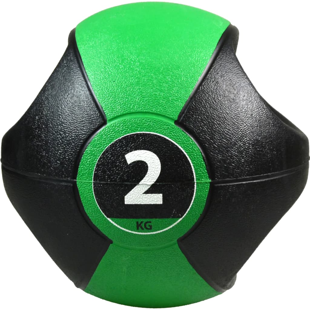 Pure2Improve Medicijnbal Met Handvatten 2 Kg Groen