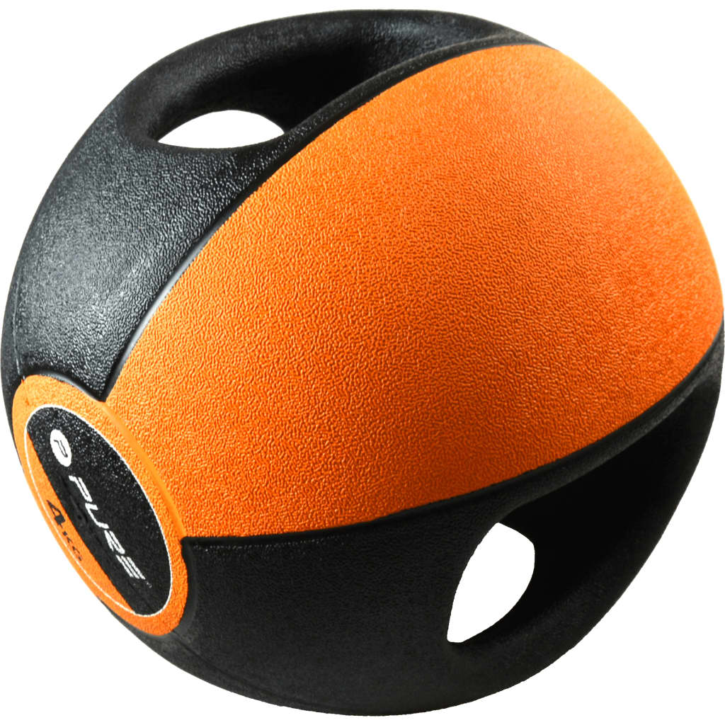 Pure2Improve Medicijnbal Met Handvatten 4 Kg Oranje