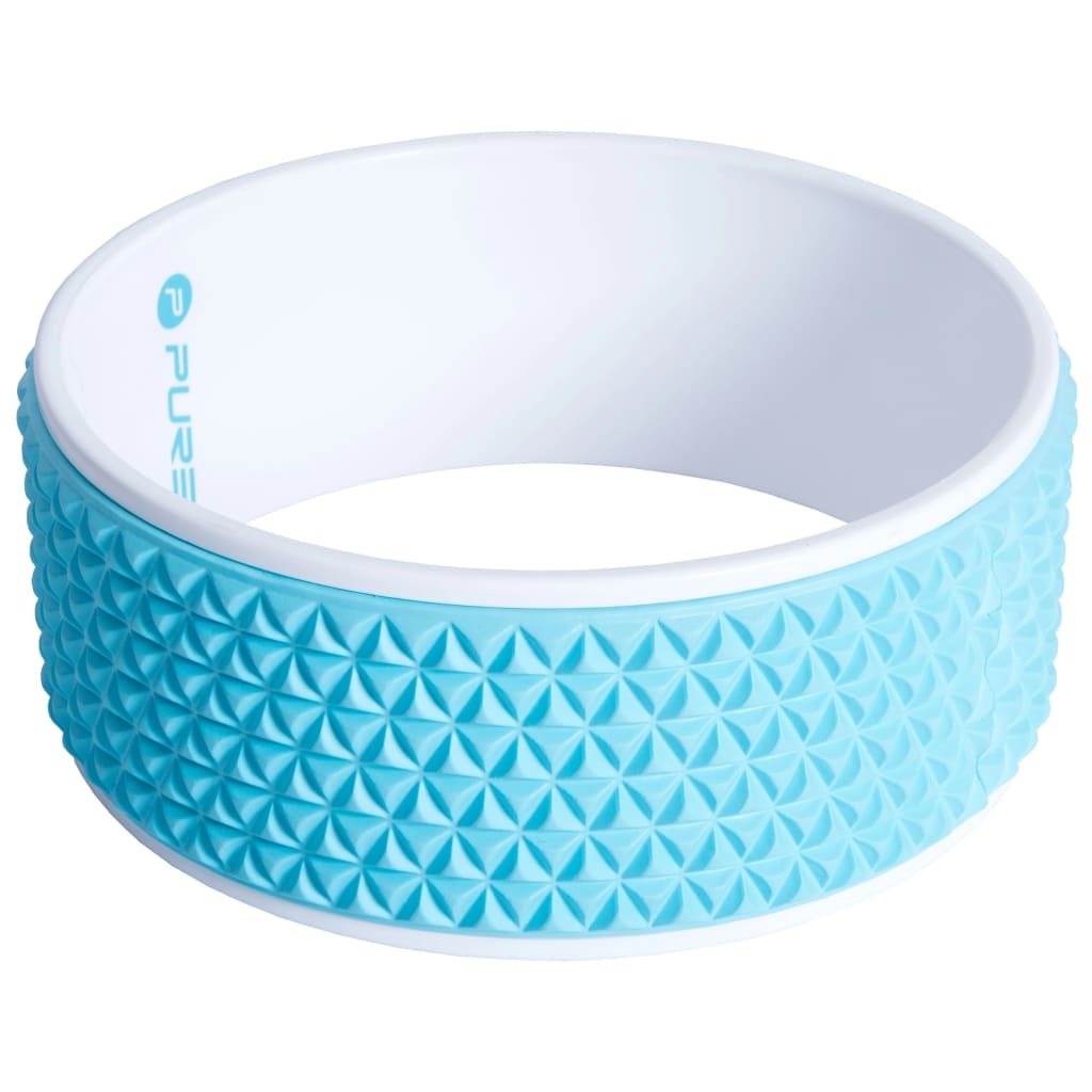 Pure2Improve Yogawiel 34 Cm Blauw En Wit
