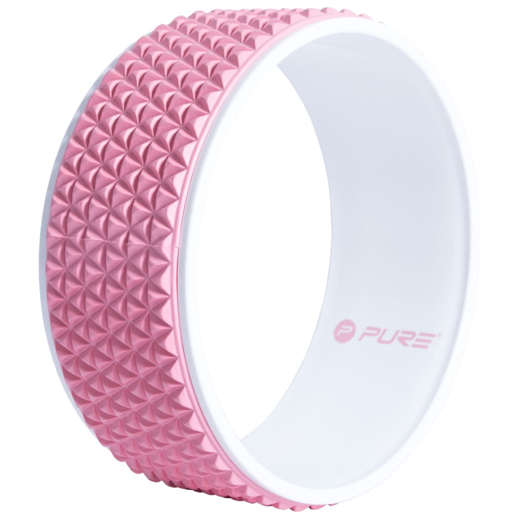 Pure2Improve Yogawiel 34 Cm Roze En Wit