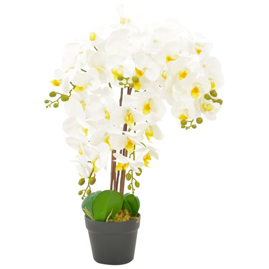 Kunstplant Met Pot Orchidee 60 Cm Wit