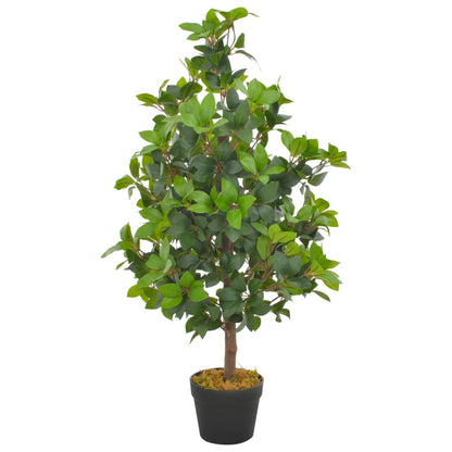 Kunstplant Met Pot Laurierboom 90 Cm Groen