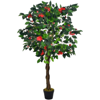 Kunstplant Met Pot Camelia 125 Cm Groen