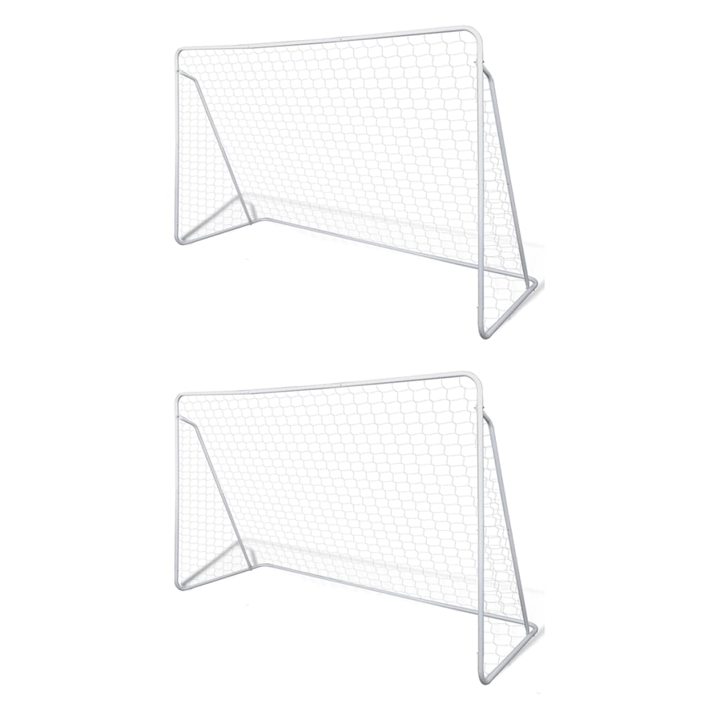 Voetbalgoals 2 St 240X90X150 Cm Staal
