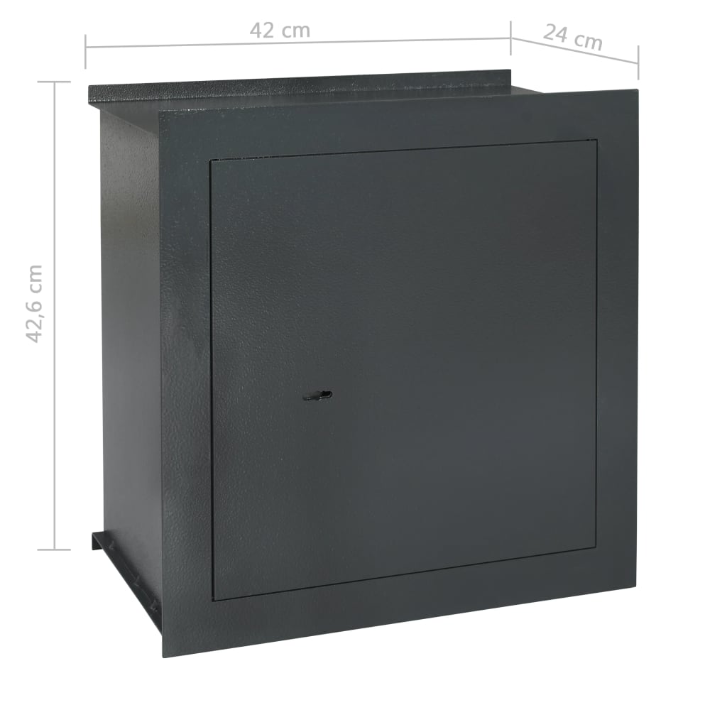 Wandkluis 42X24X42,6 Cm Donkergrijs