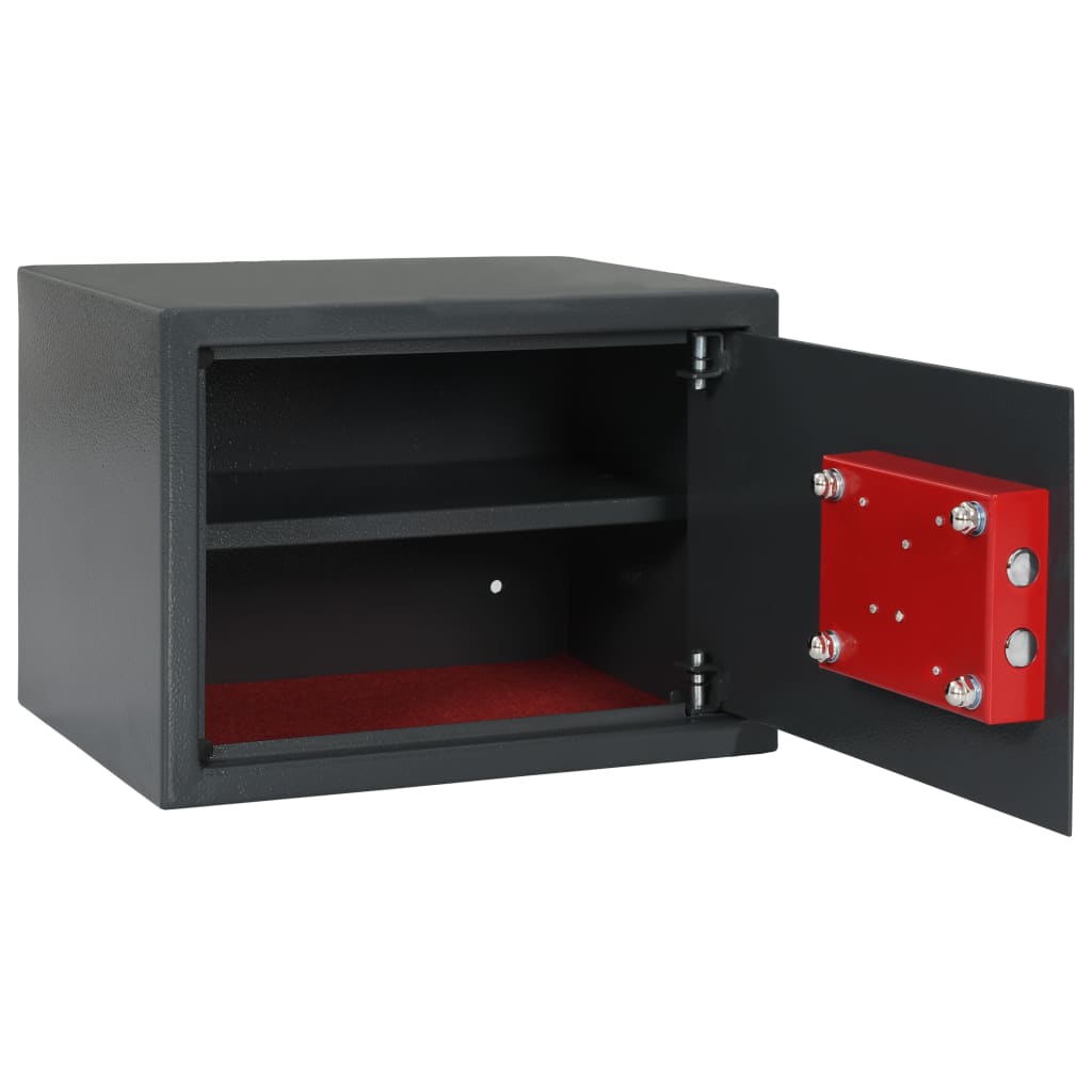 Kluis Mechanisch 35X25X25 Cm Staal Donkergrijs