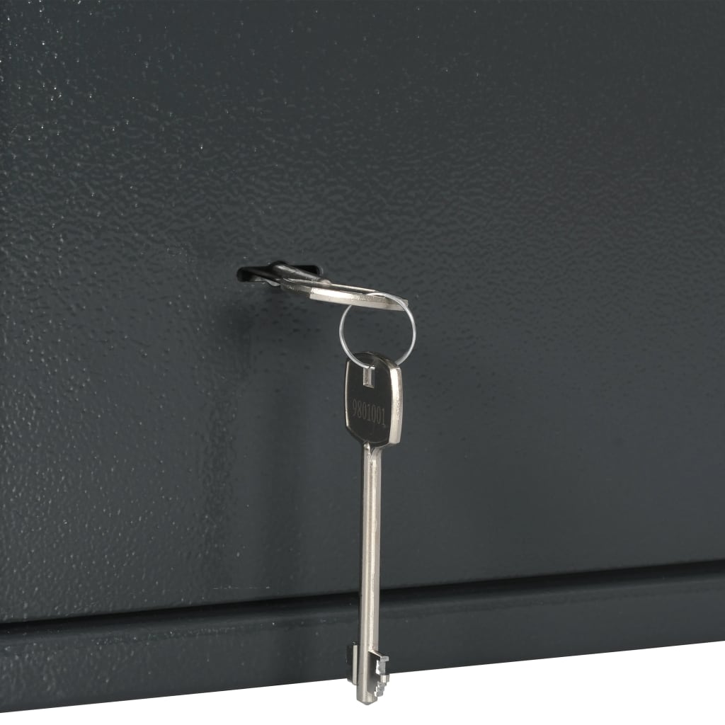 Kluis Mechanisch 35X25X25 Cm Staal Donkergrijs