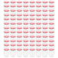 Jampotten Met Wit Met Rode Deksels 96 St 230 Ml Glas