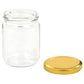 Jampotten Met Goudkleurige Deksels 48 St 230 Ml Glas