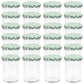 Jampotten Met Wit Met Groene Deksels 24 St 400 Ml Glas