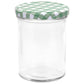 Jampotten Met Wit Met Groene Deksels 96 St 400 Ml Glas