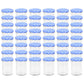 Jampotten Met Wit Met Blauwe Deksels 48 St 400 Ml Glas