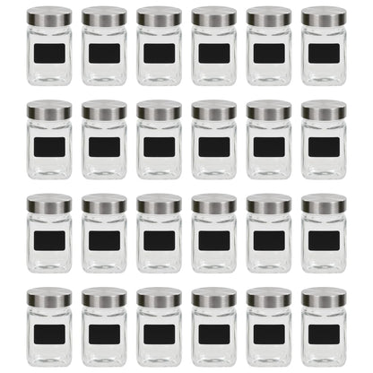 Opbergpotten Met Stickers 24 St 300 Ml