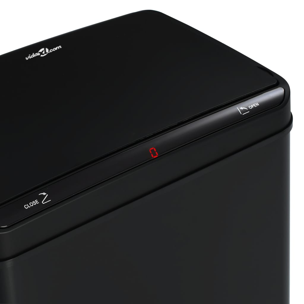 Prullenbak Met Automatische Sensor 70 L Staal Zwart
