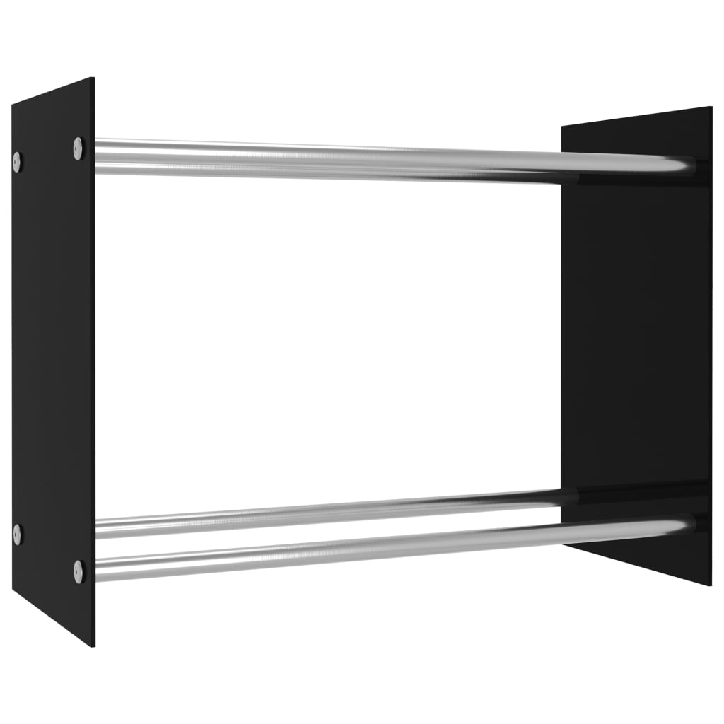 Haardhoutrek 80X35X60 Cm Glas Zwart