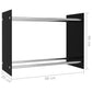 Haardhoutrek 80X35X60 Cm Glas Zwart