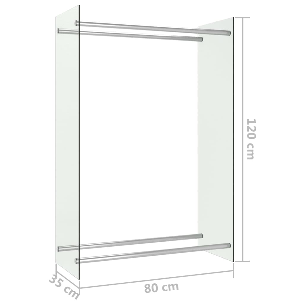 Haardhoutrek 80X35X120 Cm Glas Transparant
