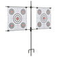 Targetkaartstandaard Met Schietkaarten 78X76 Cm Staal