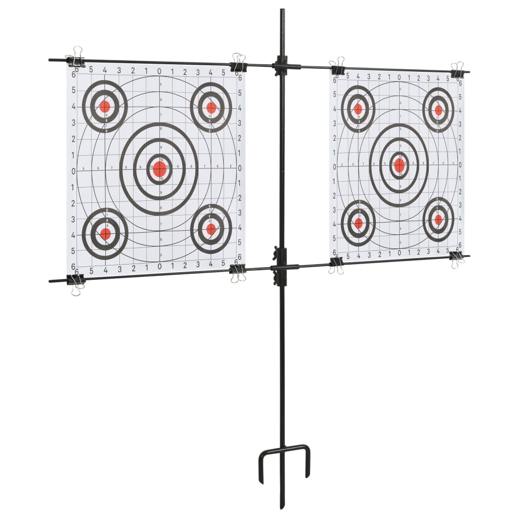 Targetkaartstandaard Met Schietkaarten 78X76 Cm Staal