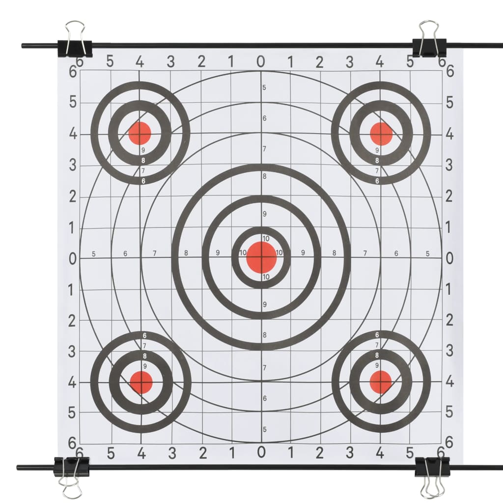 Targetkaartstandaard Met Schietkaarten 78X76 Cm Staal