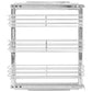 Draadmand Keuken Uittrekbaar 3-Laags 47X11X56 Cm Zilverkleurig