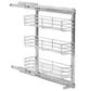 Draadmand Keuken Uittrekbaar 3-Laags 47X11X56 Cm Zilverkleurig