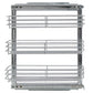 Draadmand Keuken Uittrekbaar 3-Laags 47X25X56 Cm Zilverkleurig