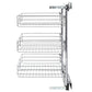 Draadmand Keuken Uittrekbaar 3-Laags 47X35X56 Cm Zilverkleurig