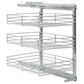 Draadmand Keuken Uittrekbaar 3-Laags 47X35X56 Cm Zilverkleurig
