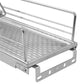 Draadmand Keuken Uittrekbaar 2-Laags 47X15X54,5Cm Zilverkleurig