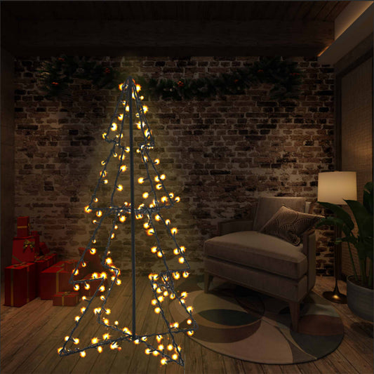 Kegelkerstboom 160 Led's Binnen En Buiten 78X120 Cm