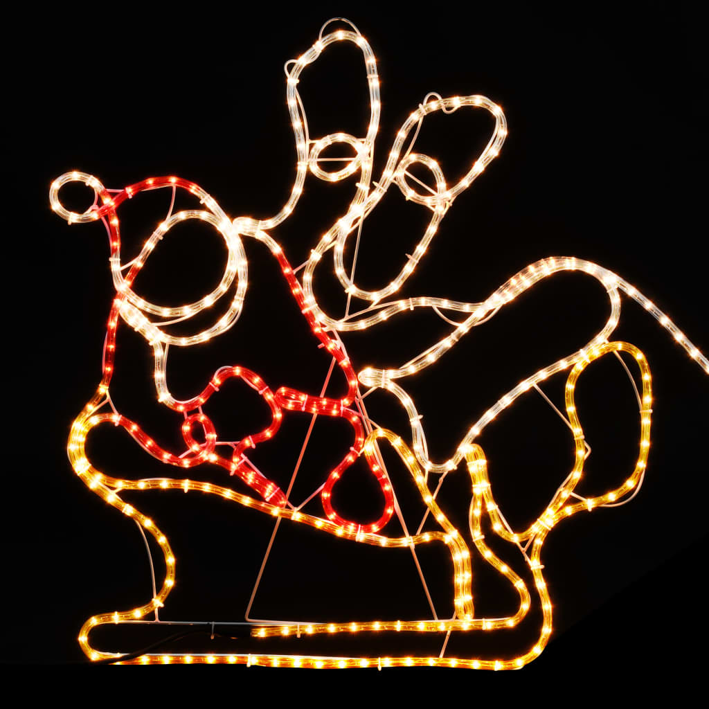 Kerstverlichting 4 Rendieren En Slee 500X10X80 Cm